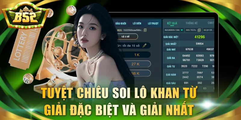 Tuyệt chiêu soi lô khan từ giải đặc biệt và giải nhất 